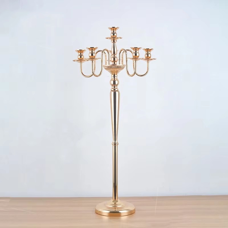 Candle Supplies Europe - Modern Silver Iron Metal Floor-Standing Candle