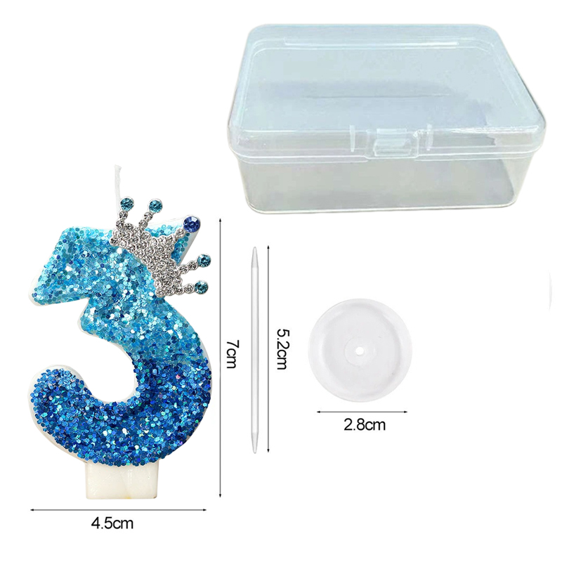 Creative Peacock Blue Crown Di - Supplies Of Candle recension och pris