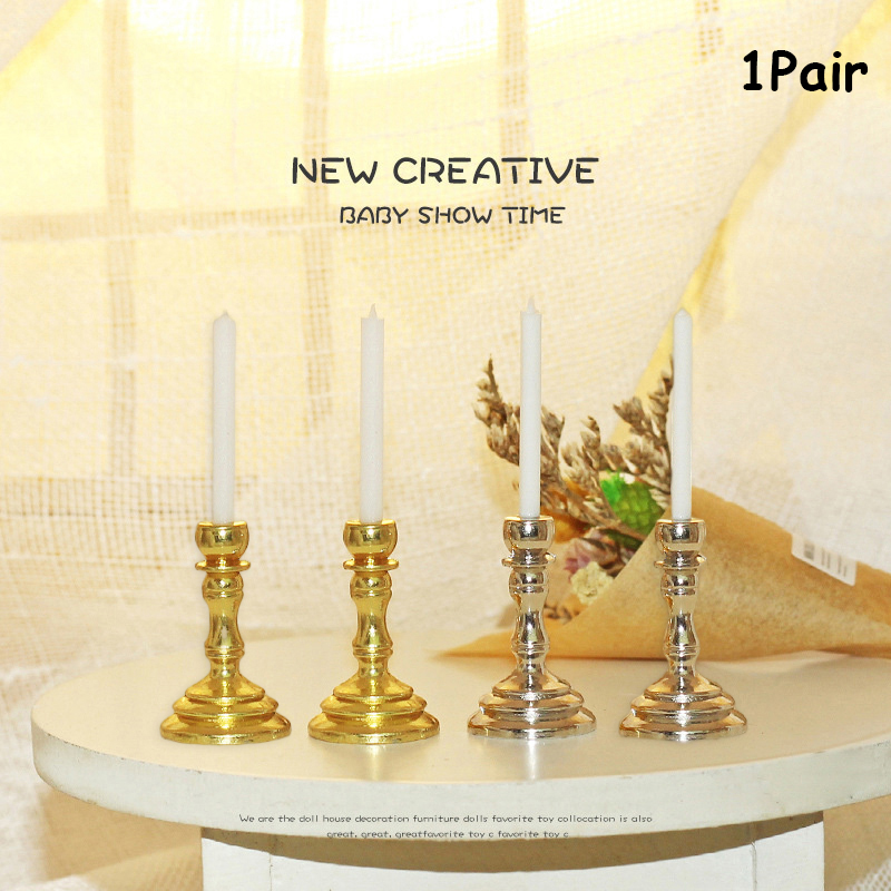 1Pair 1/12 Doll House Miniatur - Candle Quotes recension och pris