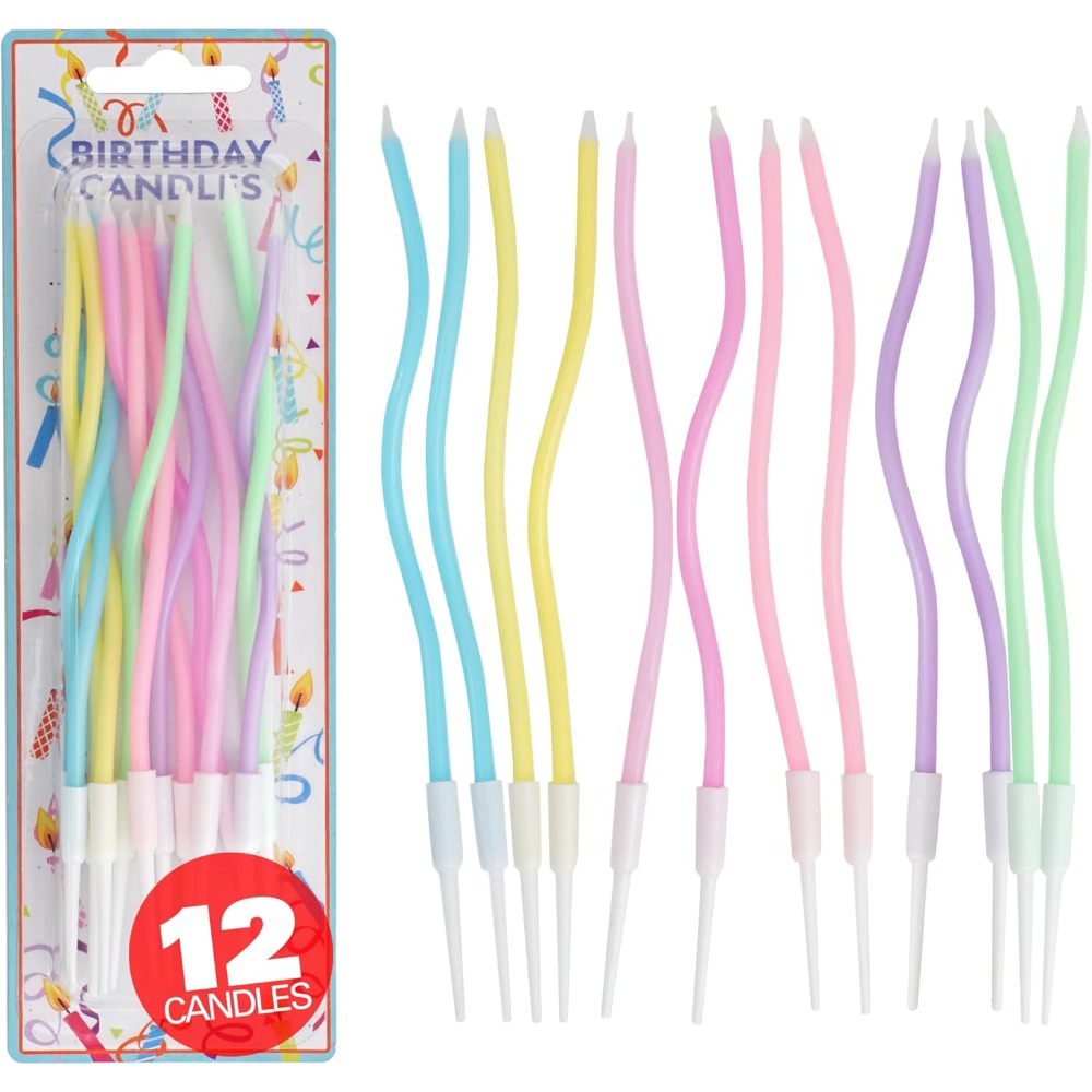 Rainbow Spiral Birthday Cake C - Supplies Of Candle recension och pris