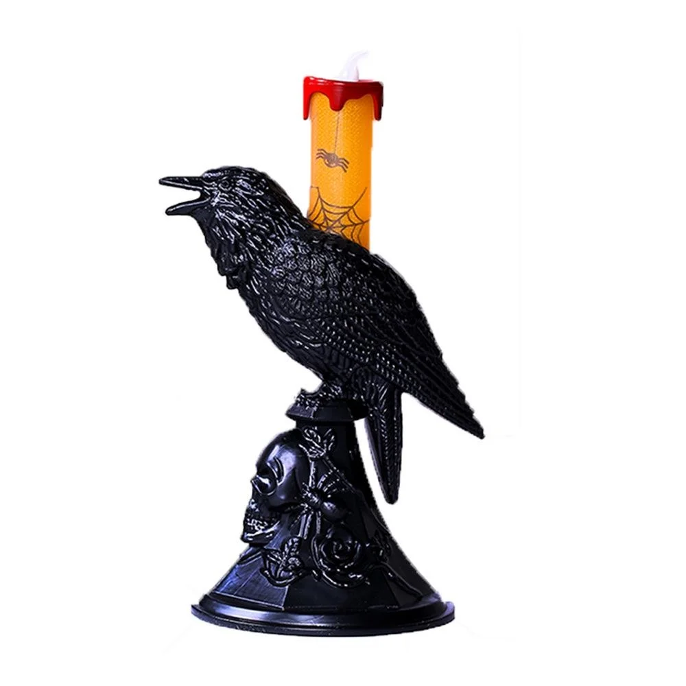 New Black Crow Statue Glowing  - Candle Supplies Europe recension och pris