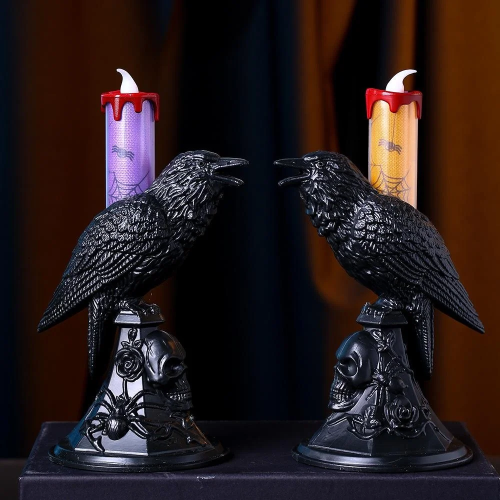 New Black Crow Statue Glowing  - Candle Supplies Europe recension och pris