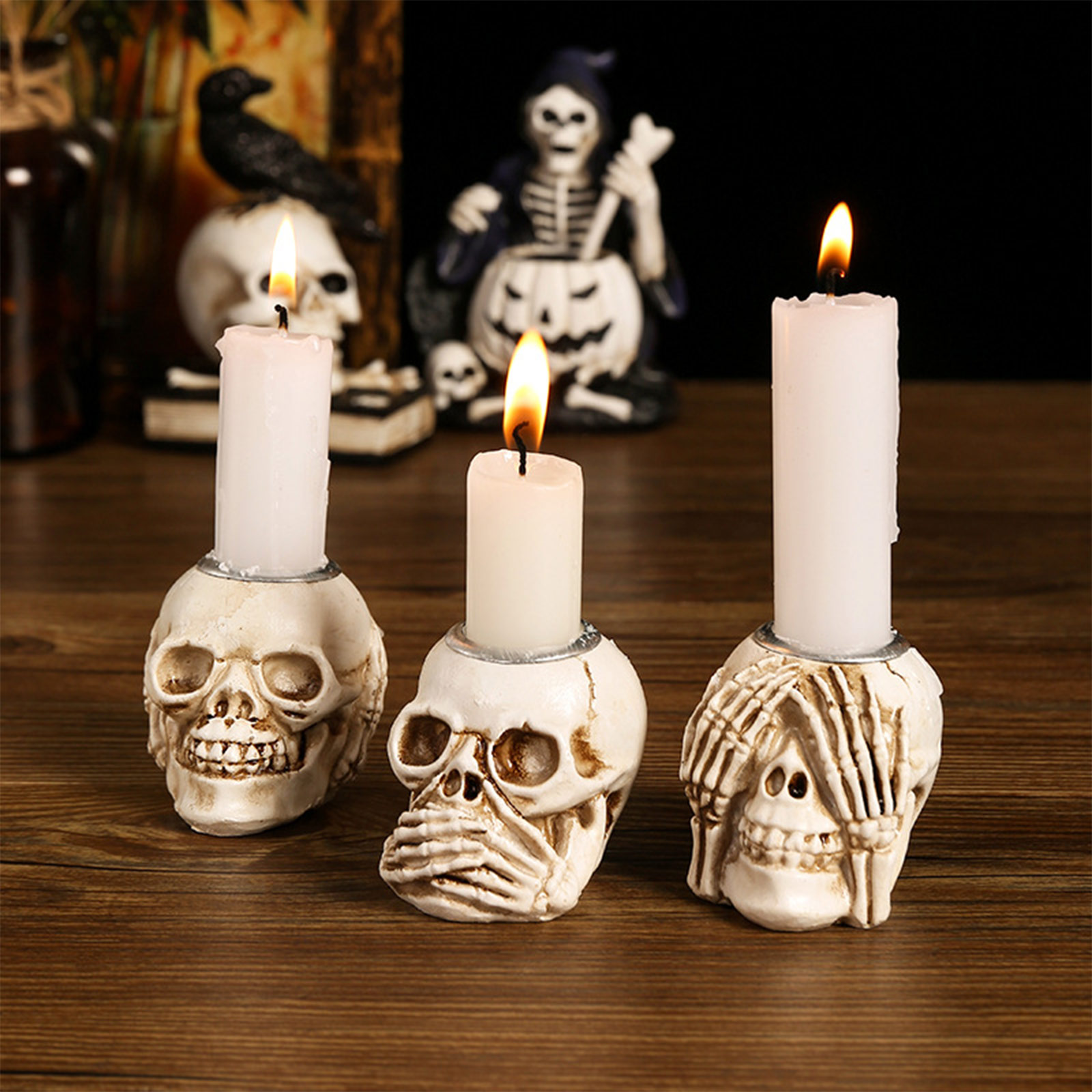 Halloween Skull Candle Holder  - Candle Supplies Europe recension och pris
