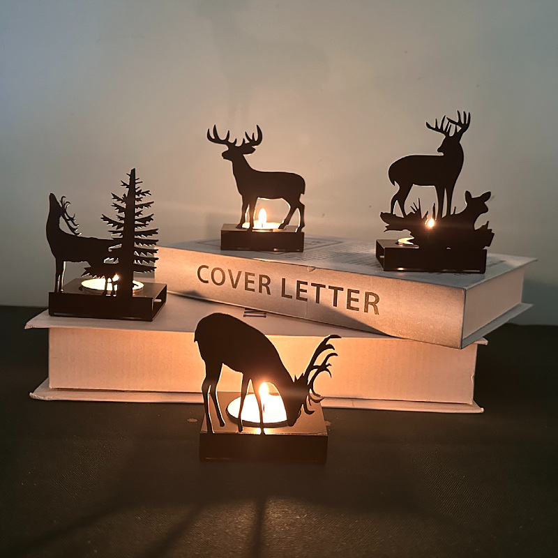 Metal Elk Candlestick Home Chr - Candle Supplies Europe recension och pris
