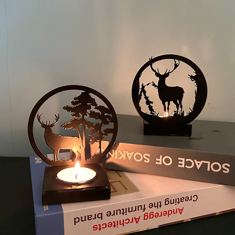 Metal Elk Candlestick Home Chr - Candle Supplies Europe recension och pris
