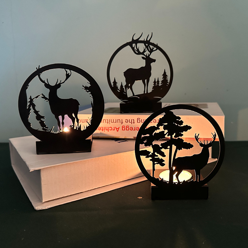 Metal Elk Candlestick Home Chr - Candle Supplies Europe recension och pris