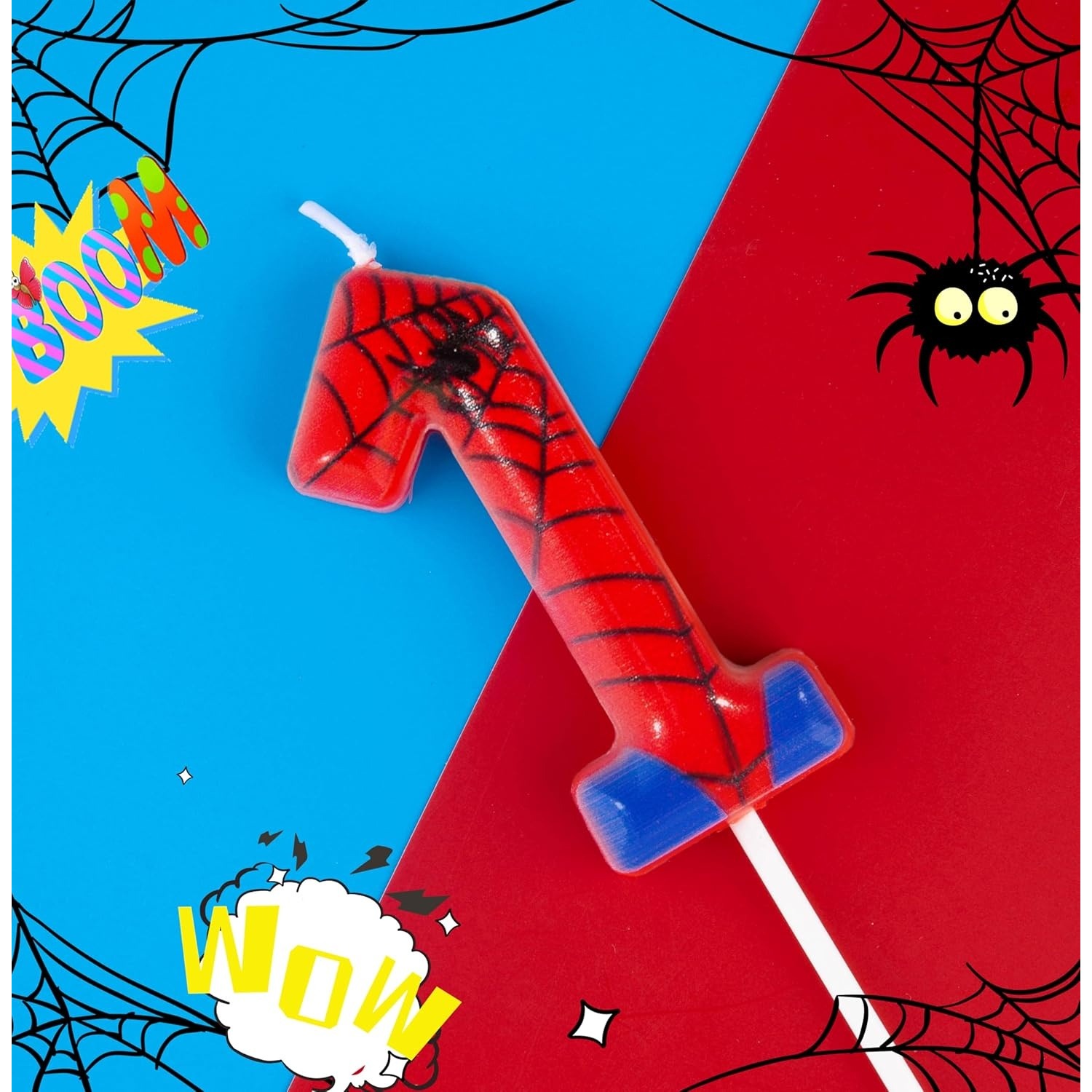 Spider Party 0-9 Birthday Cand - Supplies Of Candle recension och pris