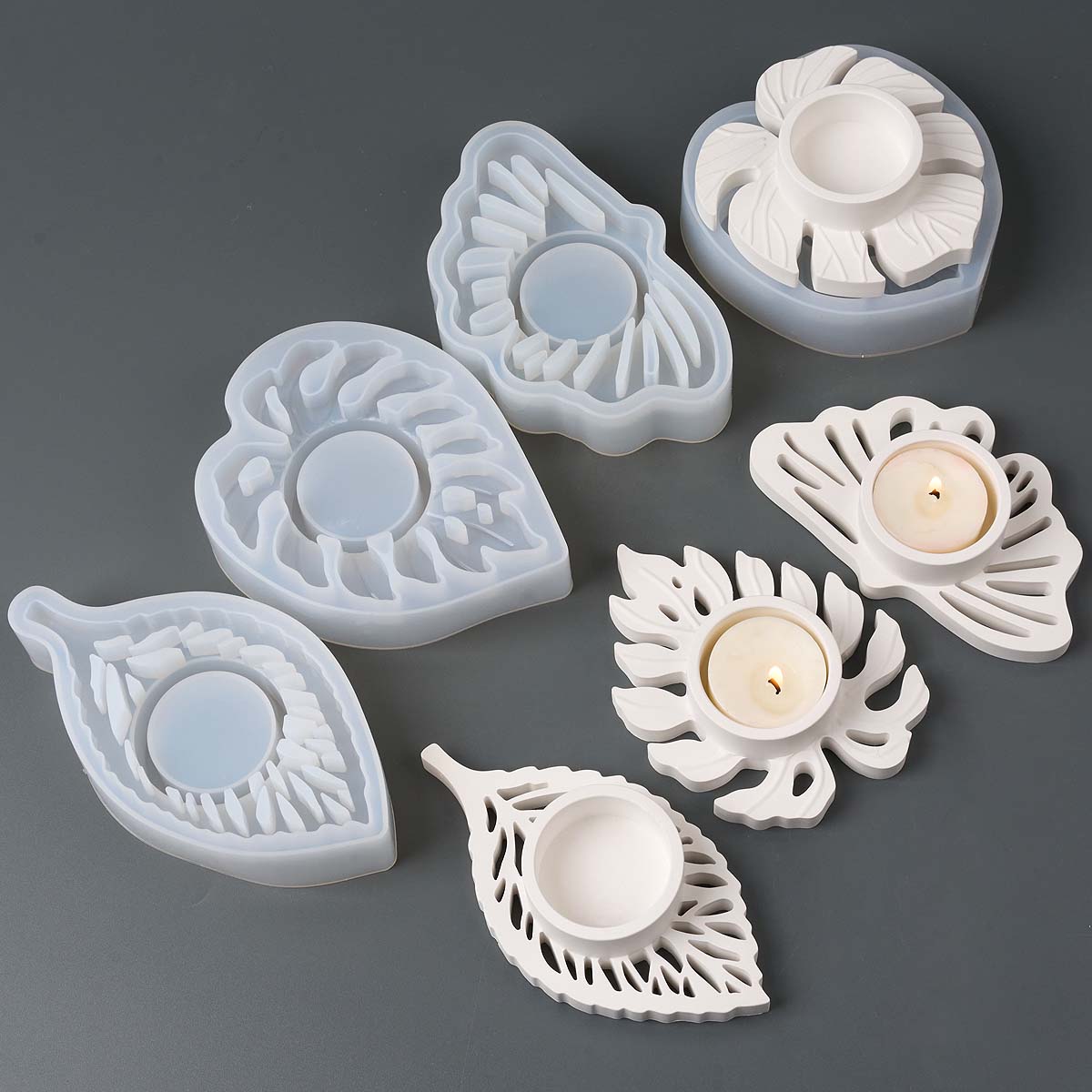 Leaves Candlestick Silicone Mo - Candle Quotes recension och pris