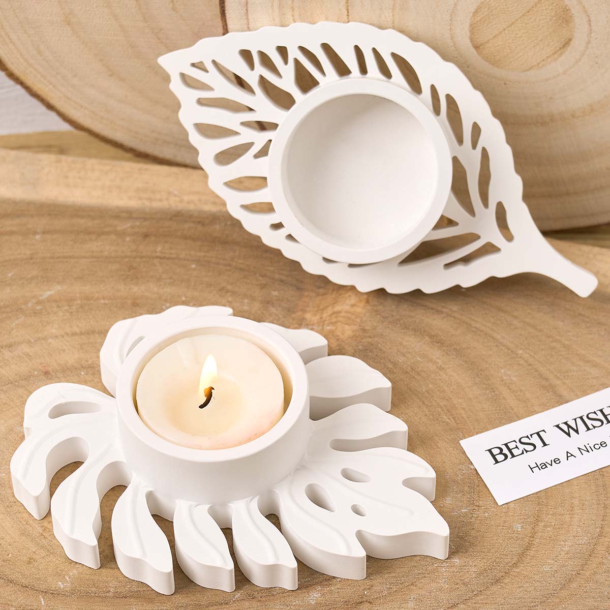 Leaves Candlestick Silicone Mo - Candle Quotes recension och pris